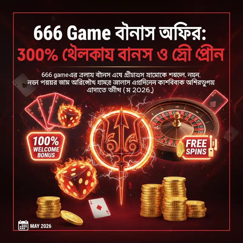 666 Game বোনাস ও প্রোমোশন ব্যানার